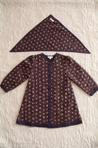 Robe manteau matelassé et son foulard