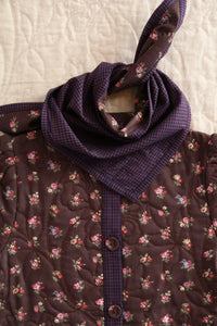 Robe manteau matelassé et son foulard