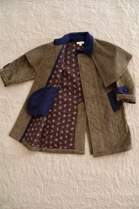 manteau matelassé cape amovible kaki