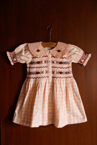 Tunique romantique vichy rose