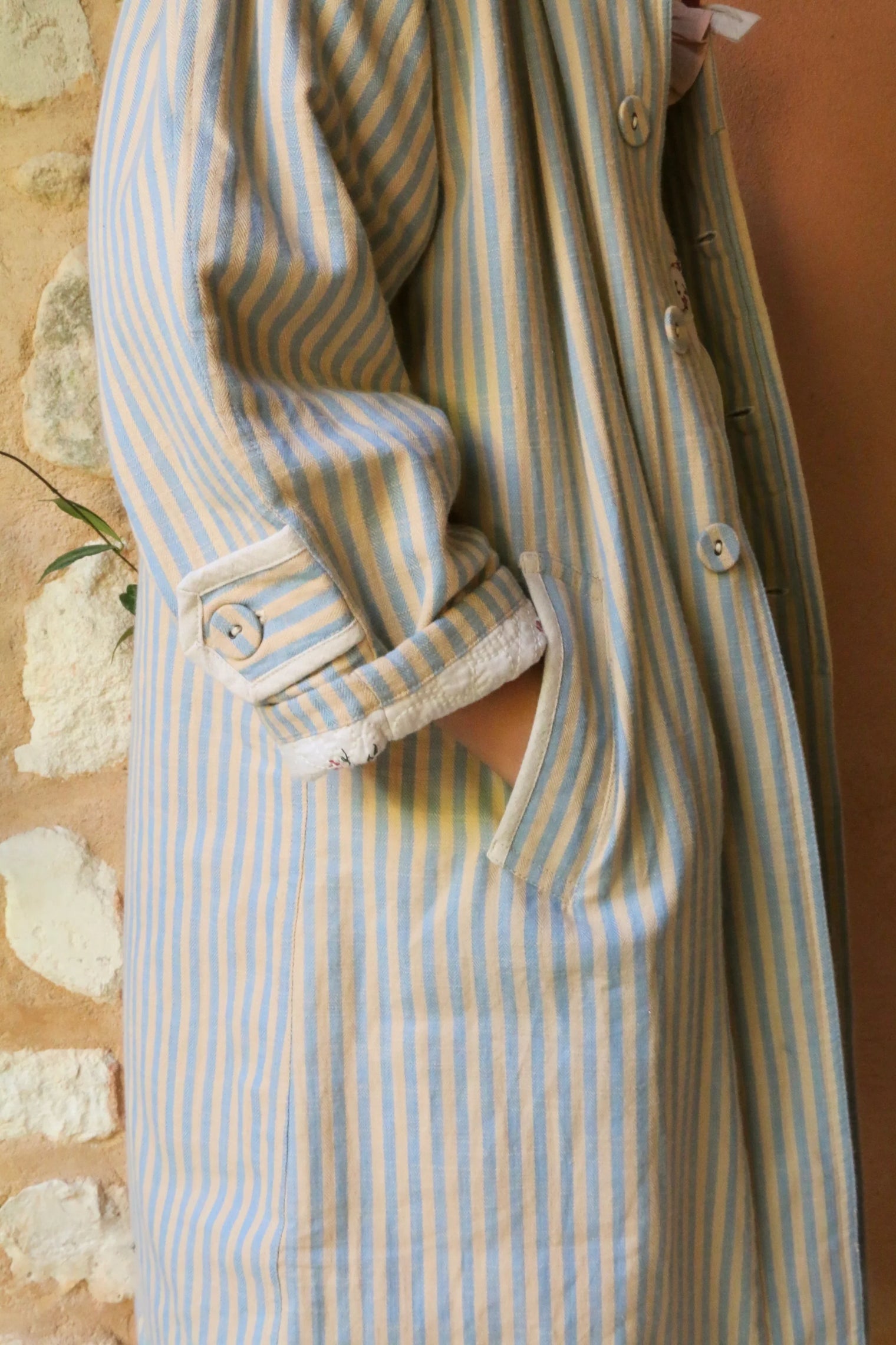 Manteau de Printemps rayure transat