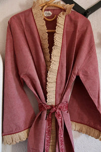 Red Chambray Kimono