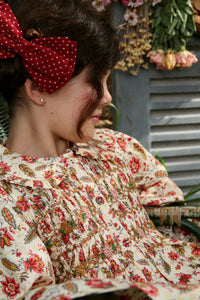Romantic printed A-line tunic