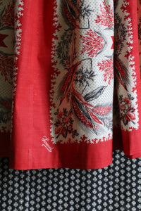 Long skirt Orange Blossom bandana wheat ears