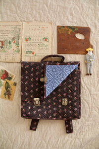 cartable matelassé petit bouquet