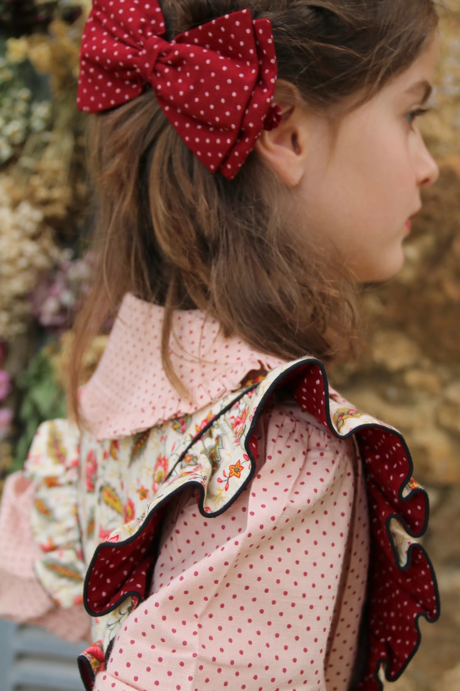 A-line printed pinafore dress