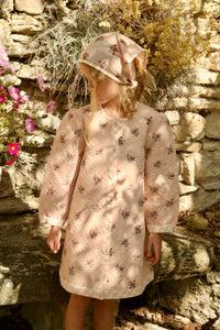 manteau réversible, matelassé et son foulard assorti