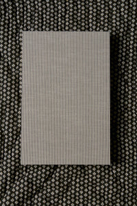Unisex shirt black & ivory stripe