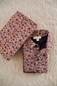 chemise champs de fleurs livrée dans son coffret assorti