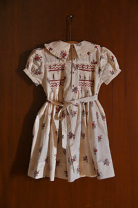 Robe à smocks impimé garden flowers
