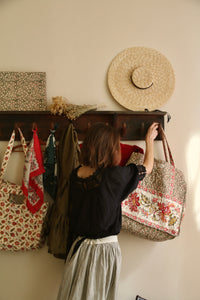 Le sac du marché printed "foliage"