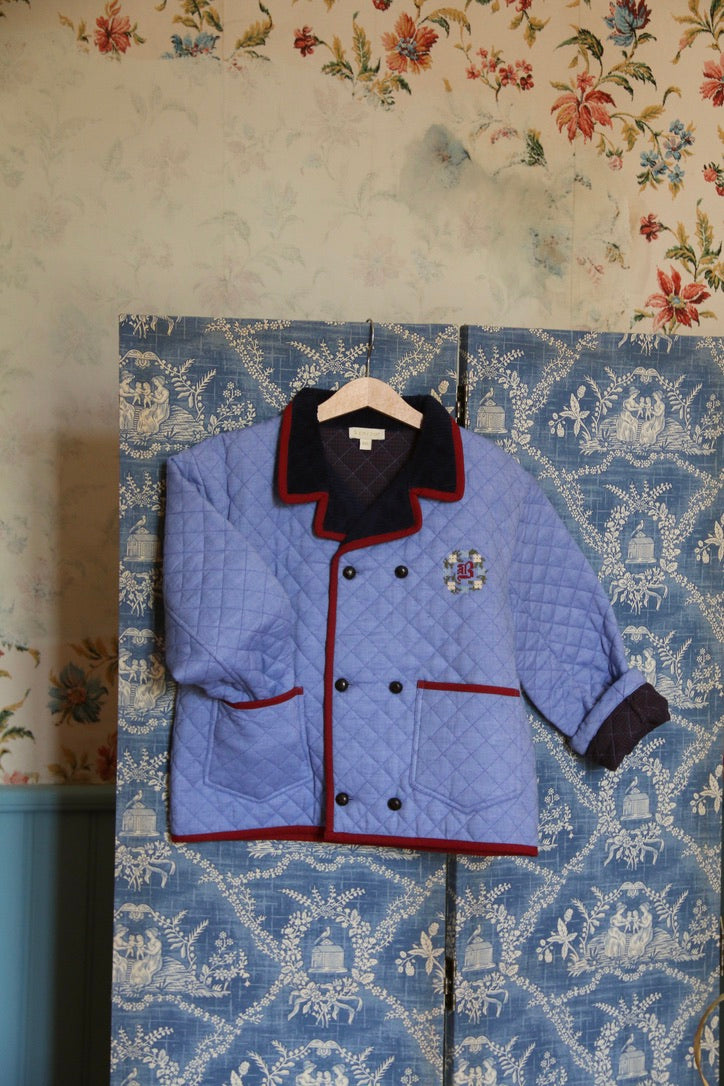 veste matelassée bleu chambray
