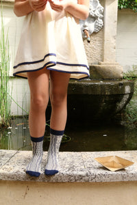 the ivory sailor-collar dress