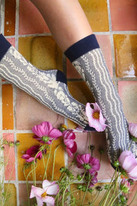 Chaussette torsade marine