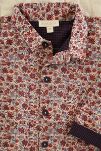 chemise champs de fleurs livrée dans son coffret assorti