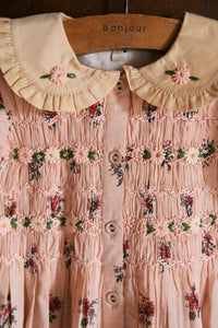 Tunique romantique imprimé garden flowers rose
