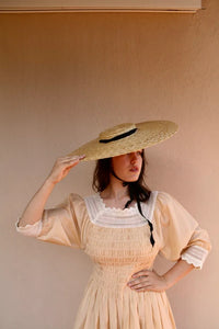 butter-colored romantic dress