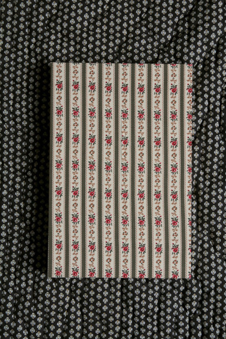 Unisex shirt with khaki wallpaper print
