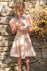 Longue blouse rose nude