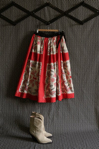 Long skirt Orange Blossom bandana wheat ears