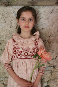 Tunic "Iris" pink polka dots