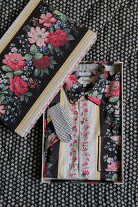 Chemise mixte printed "les fleurs d'Arles"