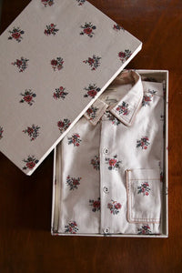 Shirt with floral garden print in matching gift box