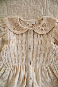 blouse velours cotelé ivoire