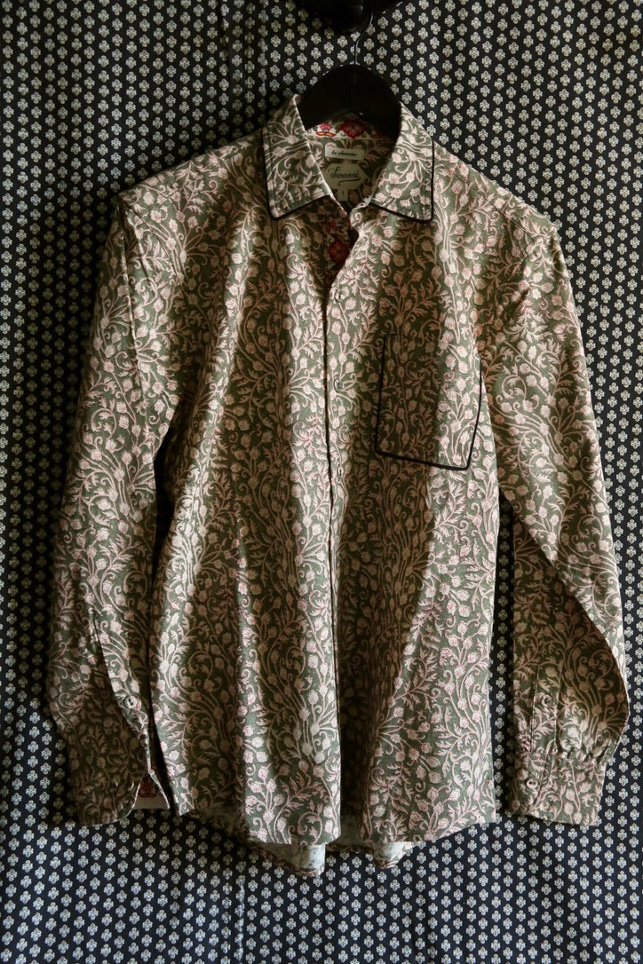 Chemise unisex printed "foliage"