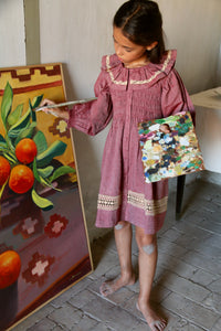 Robe romantique et col crochet amovible