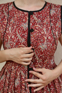 reversible red cashmere vest