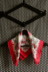 small red silk square wheat ears