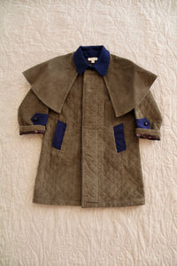 manteau matelassé cape amovible kaki