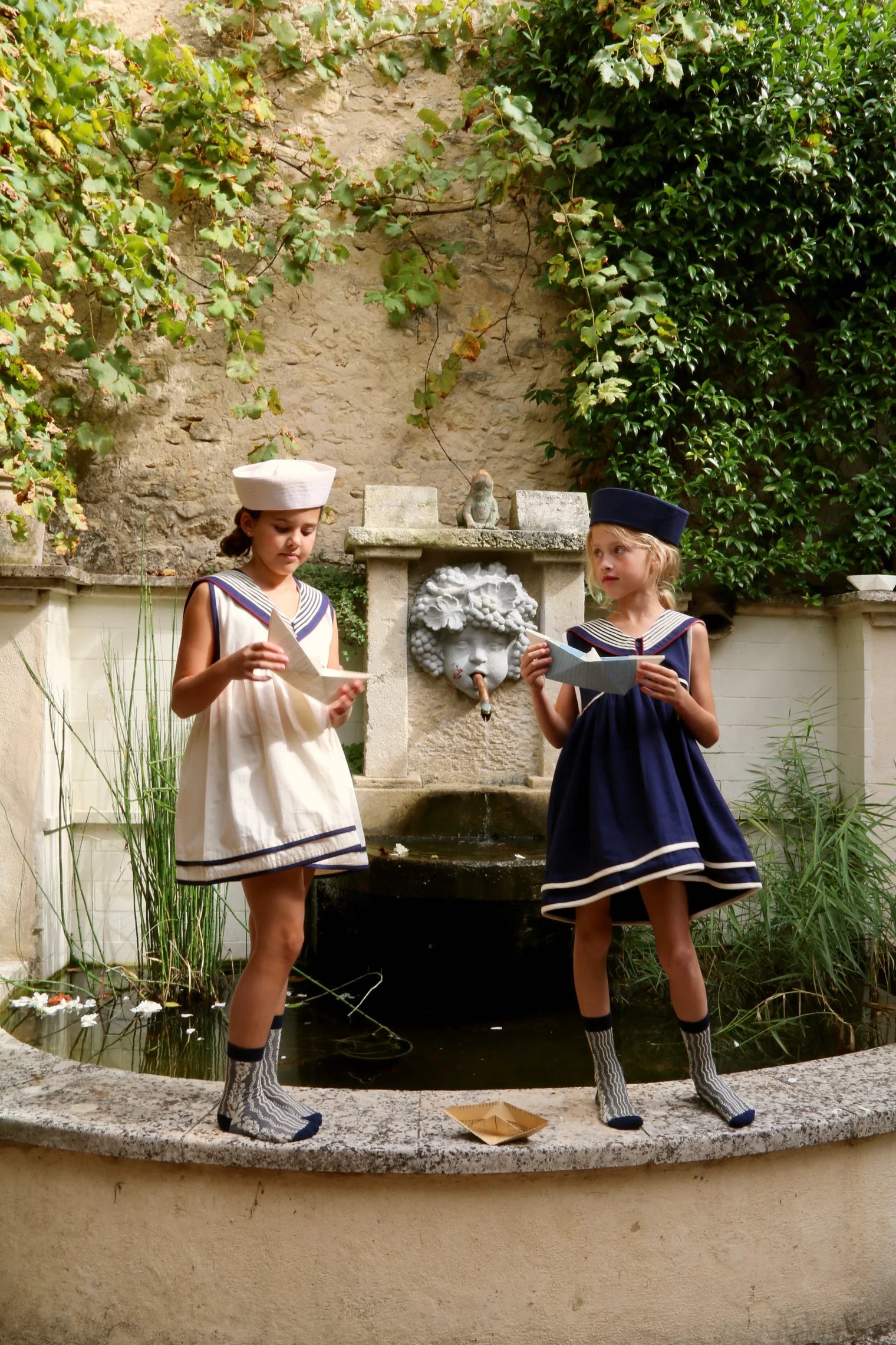 the ivory sailor-collar dress