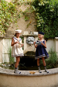 the ivory sailor-collar dress