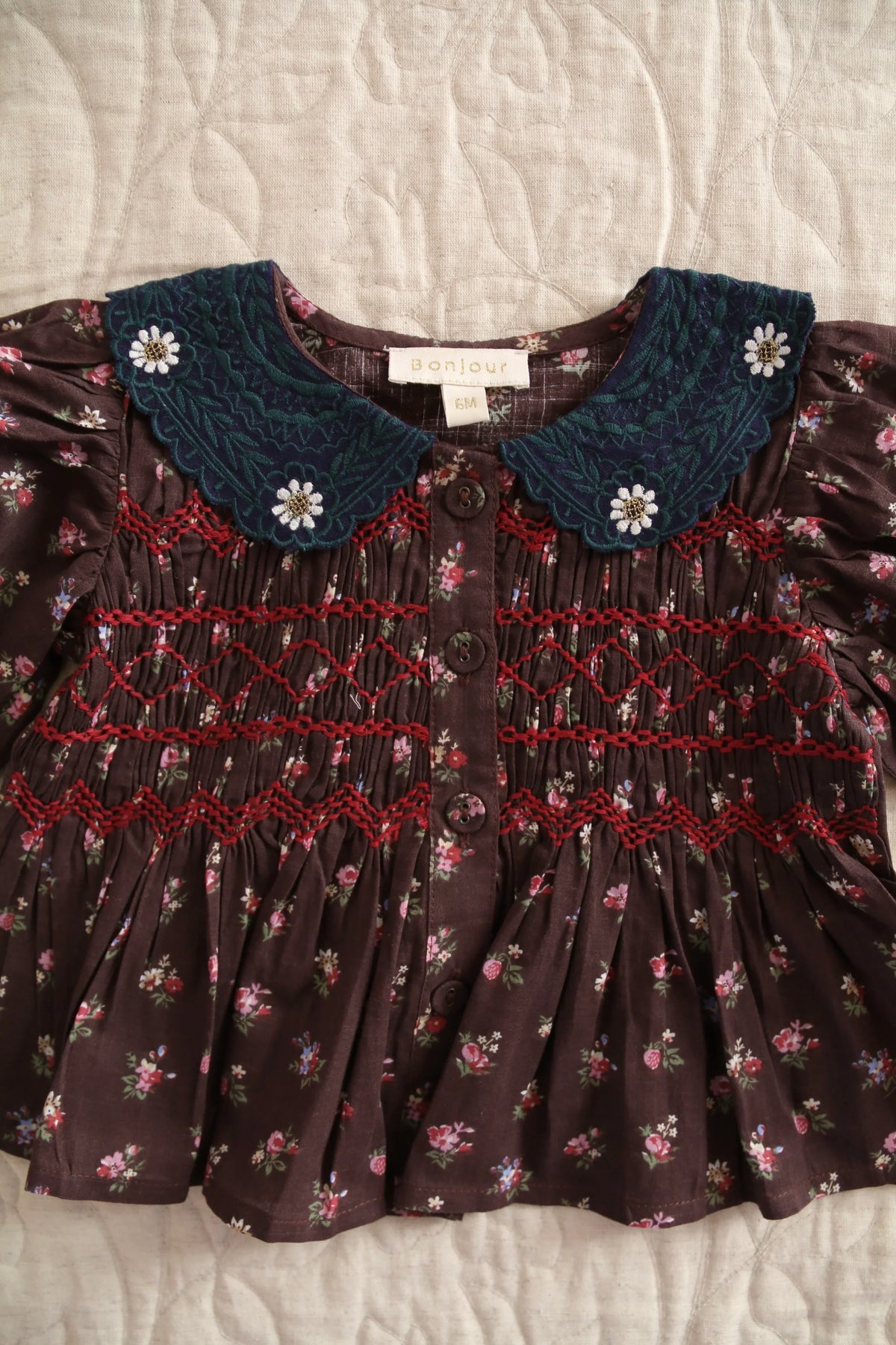 Blouse bébé petit bouquet