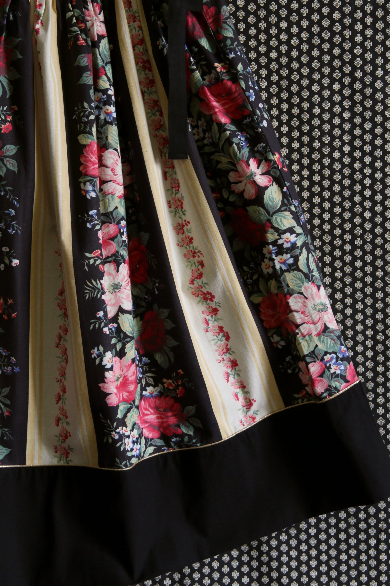 Long skirt "Fleur d'oranger" printed "les fleurs d'Arles"