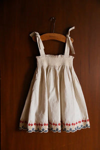 Embroidered Skirt Dress