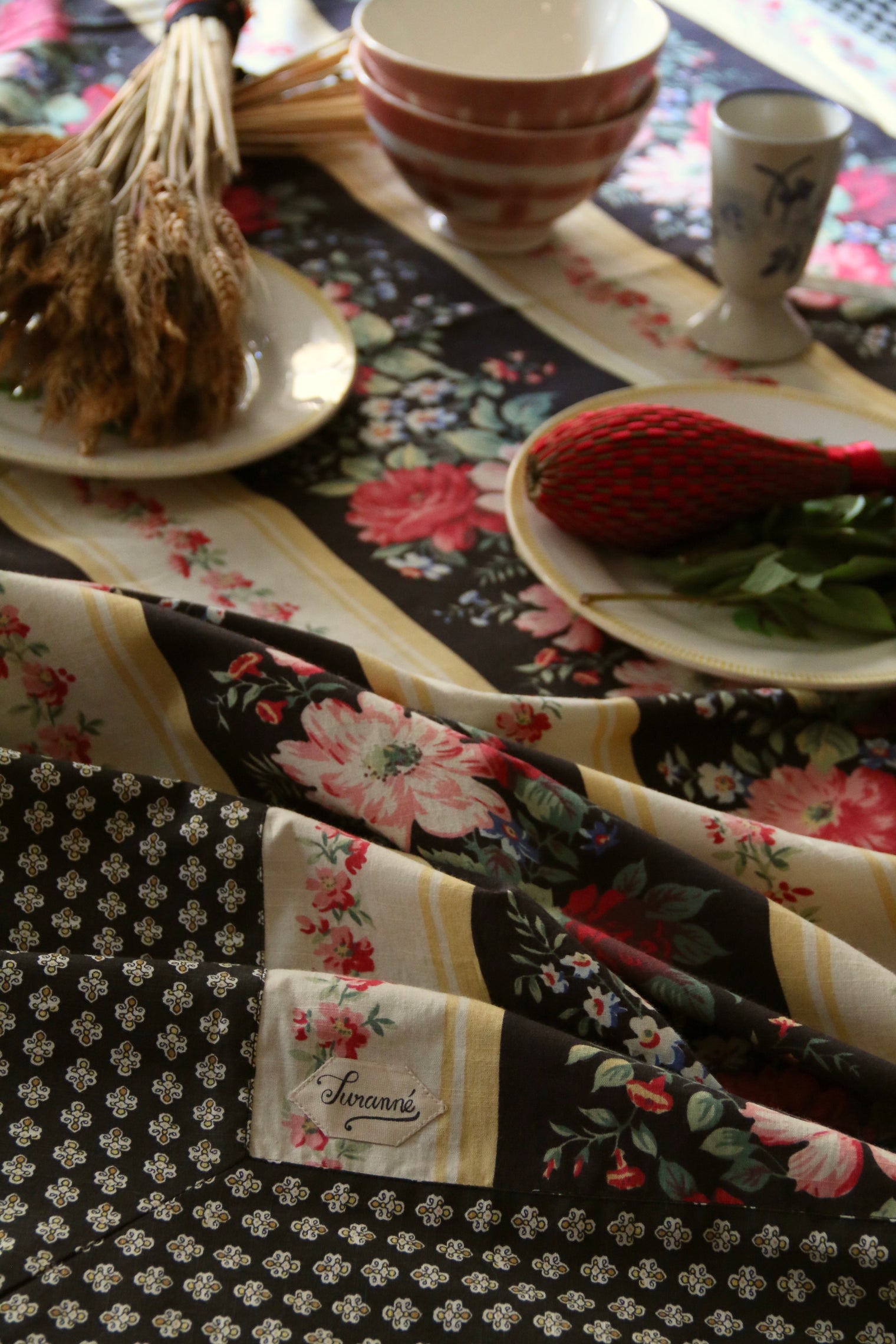 Nappe printed "les fleurs d'Arles"