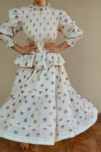 Smocked Floral Garden Blouse