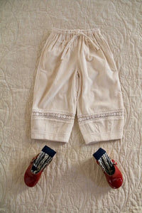 pantalon velours ivoire