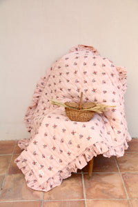 pink garden-floral comforter