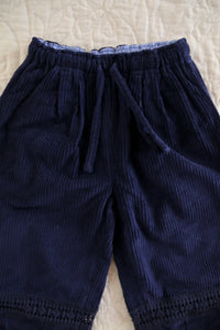 pantalon velours marine