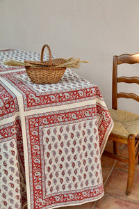 bandana-print cashmere tablecloth