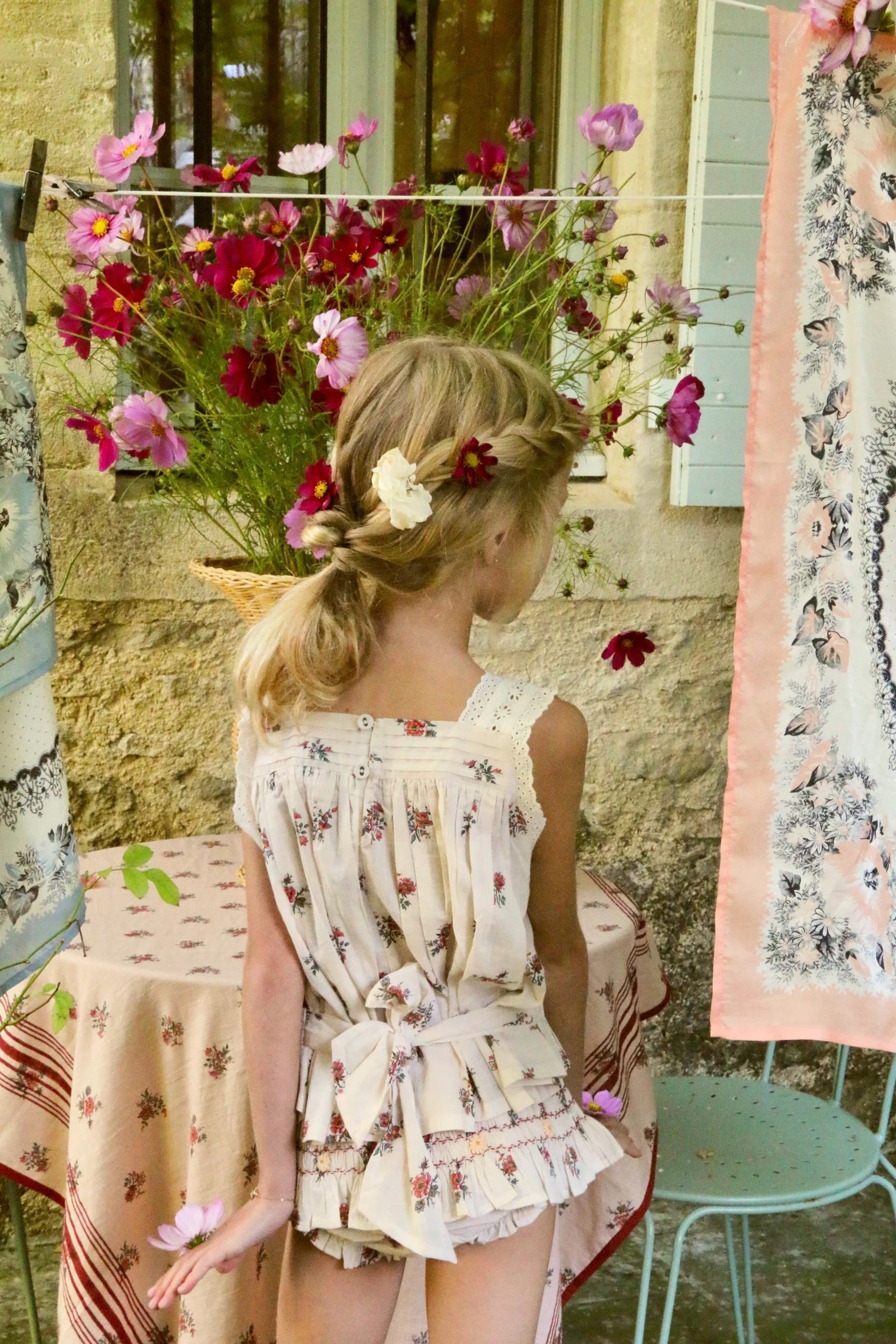 Ensemble top et culotte imprimé garden flowers