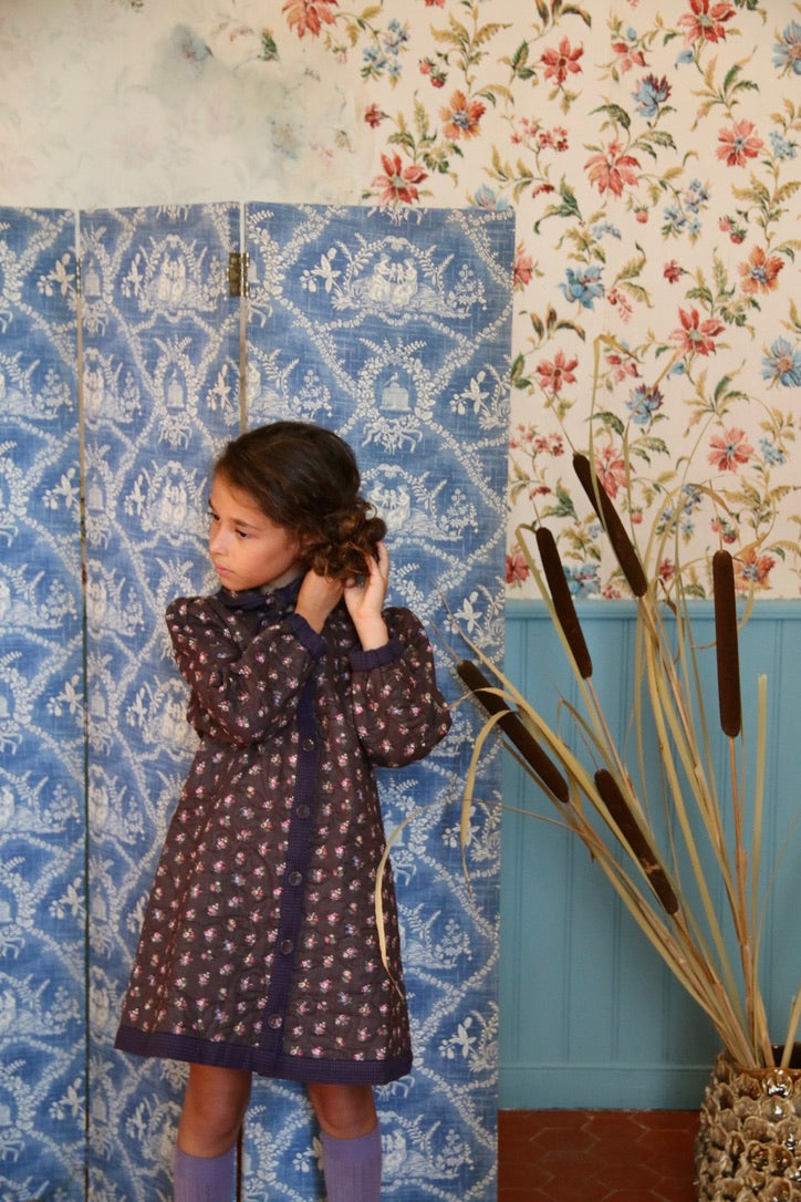 Robe manteau matelassé et son foulard
