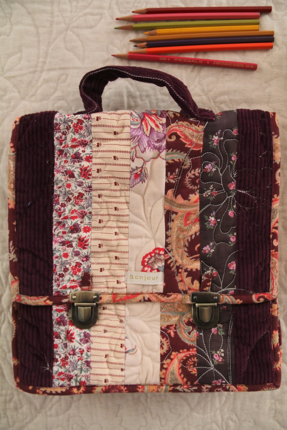 Quilted Patchwork Satchel