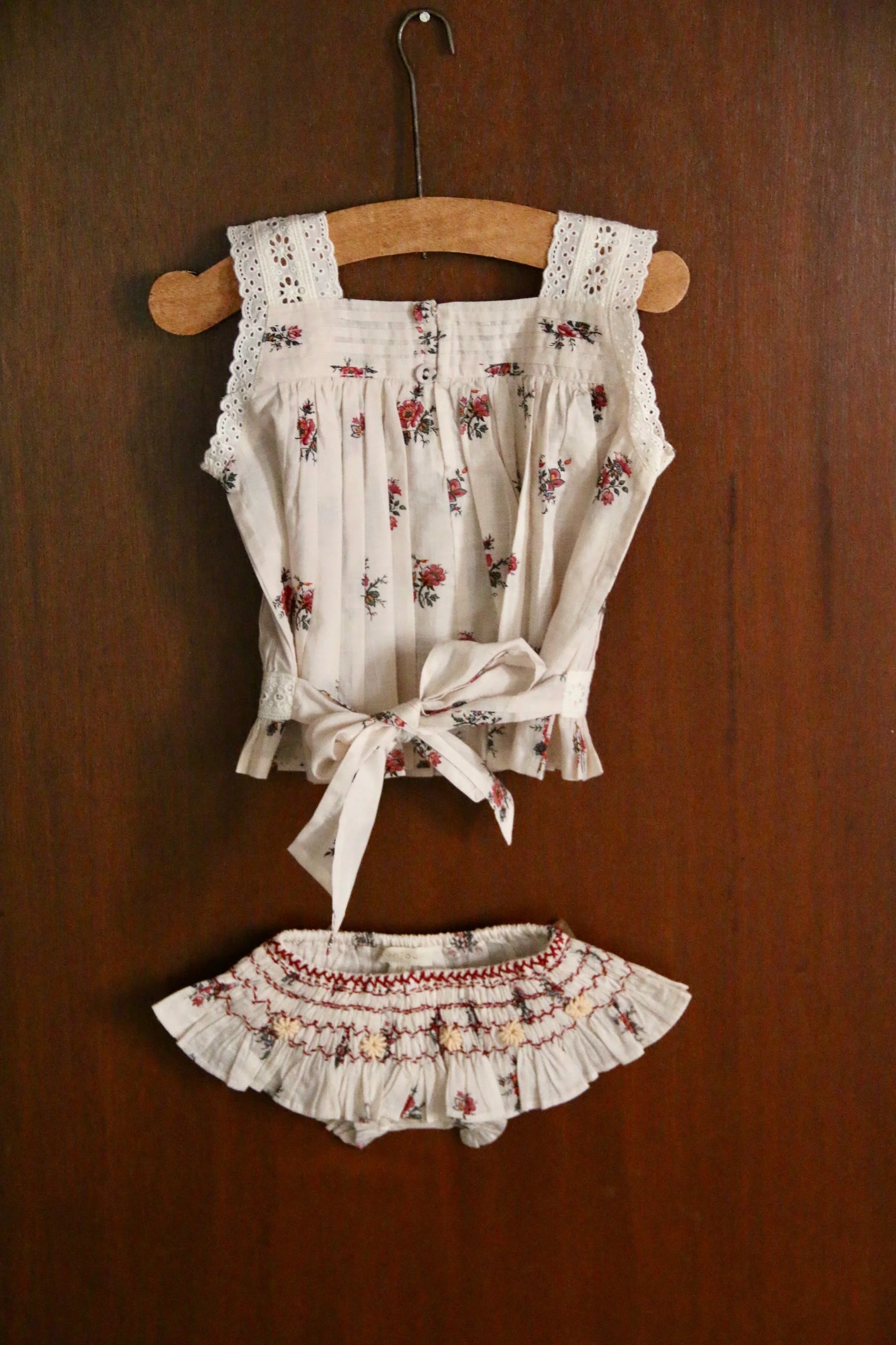 Ensemble top et culotte imprimé garden flowers