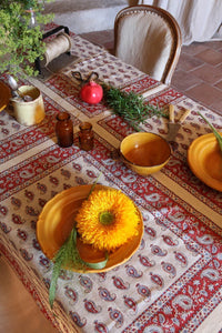 bandana-print cashmere tablecloth