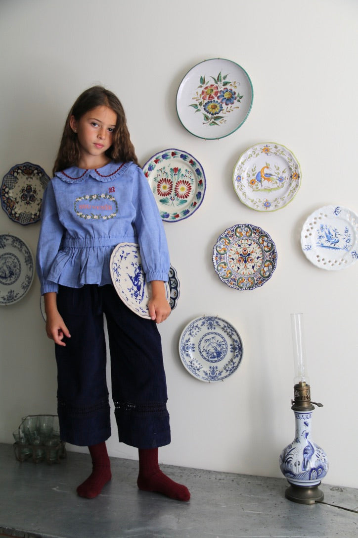 pantalon velours marine